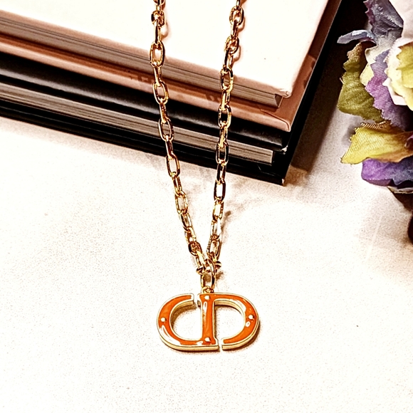 Dior Jewelry - Authentic Stamped Dior Earring Finding on 18k GF 18" Chain